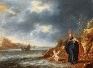 PEETERS Bonaventura I 1614-1652,Saint Augustine and the Boy at the Sea,Van Ham DE 2023-11-17