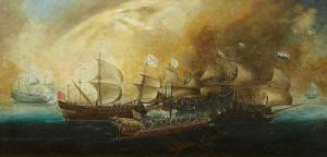 PEETERS Bonaventura II 1648-1702,A Naval Battle,Lempertz DE 2015-09-23