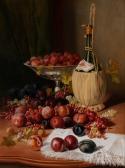 PEETERS E,Still Life with Wine Jug, Plums and Currants,19th Century,William Doyle US 2020-11-19