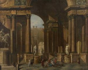 PEETERS Jacob 1675-1721,Intérieur de palais animé de person,Artcurial | Briest - Poulain - F. Tajan 2016-10-11