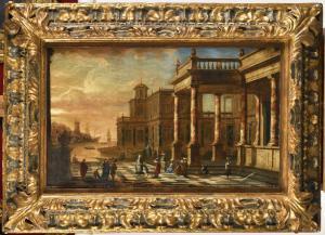 PEETERS Jacobus Balthasar 1650-1730,Orientaux sur les marchés d'un palais,Osenat FR 2023-06-18