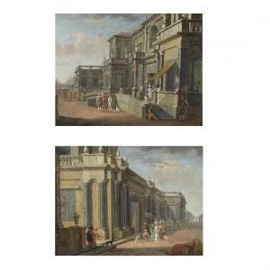 PEETERS Jacobus Balthasar 1650-1730,Palace Scenes (2 works),1650,MICHAANS'S AUCTIONS US 2023-04-14