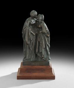 PEGRAM Alfred Bertram 1873-1941,Amitie,1911,New Orleans Auction US 2014-12-06