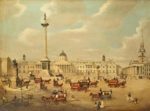 PEGRUM E.J 1800-1900,A view of Trafalgar Sqaure,Bonhams GB 2020-11-10