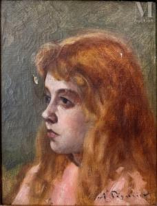 PEGURIER Auguste 1856-1936,Portrait de sa fille,Millon & Associés FR 2024-01-30