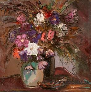PEILаNE Margarita 1915-1996,The vase with flowers,Antonija LV 2007-11-24