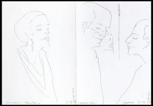 PEISERT Friedel,Ritratto di Dadamaino e ritratto di Tommaso Trini ,1993,Meeting Art 2017-05-26