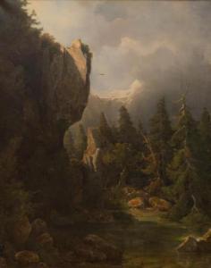 PEITHNER VON LICHTENFELS Eduard 1833-1912,A mountainous landscape,Venduehuis NL 2022-11-17