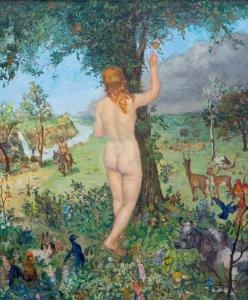 PEIZEL Bart 1887-1974,Adam and Eve in paradise,1940,Venduehuis NL 2018-05-30