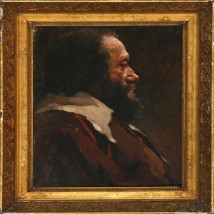 PELAYO Fernandez 1850,A man with a beard seen in profile,1926,Bruun Rasmussen DK 2009-09-14