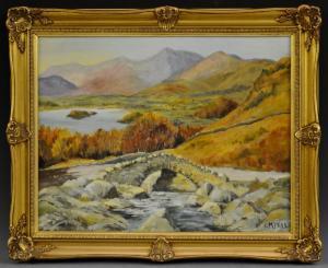PELL Catherine Mary 1900-1900,Autumn at Ashness Bridge,Bamfords Auctioneers and Valuers 2017-03-15