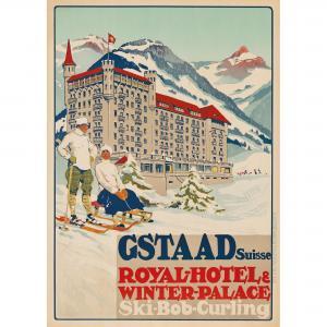PELLEGRINI Carlo 1866-1937,Gstaad Royal Hotel & Winter Palace,1913,Lyon & Turnbull GB 2022-01-18