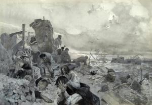 PELLEGRINI Riccardo 1863-1934,Modica (alluvione),1902,Galleria Pananti Casa d'Aste IT 2018-10-20