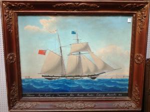 PELLEGRINI,The Schooner Ann Singate of Dartmouth,1869,Bellmans Fine Art Auctioneers GB 2017-06-13