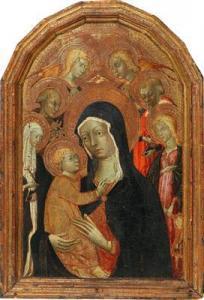 PELLEGRINO DI MARIANO 1425-1495,Madonna and Child with Saints,Palais Dorotheum AT 2017-10-17