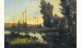 PELLETIER Antoine Jules 1825-1887,pêcheur au bord de la rivière,Boisgirard & Associés FR 2001-11-25