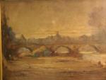 PELLETIER Leonce 1869-1950,Paysage animé avec pont,De Vregille Bizouard FR 2007-09-22