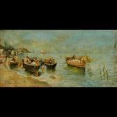 PELLICCIOTTI Tito 1871-1950,Marina con barche,Il Ponte Casa D'aste Srl IT 2019-05-22