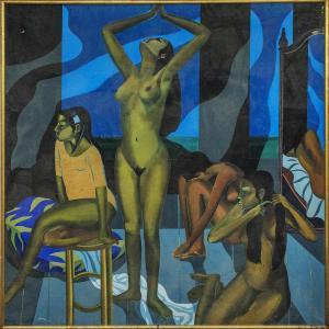 PELLING John 1930,The Bathers,1975,Lots Road Auctions GB 2021-05-09