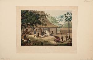 PELLION J.Alphonse 1776-1868,Coupang, Ile Timor: Occupations domestiques,Duran Subastas 2024-03-20