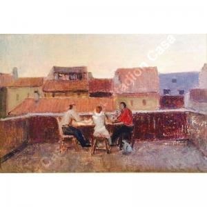 PELLIS Johannes Napoleone 1888-1967,Dalla terrazza,1941-42,Stadion IT 2015-06-12