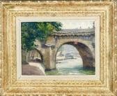 PELOUSE Leon Germain 1838-1891,Pont de Paris,Yann Le Mouel FR 2019-04-18