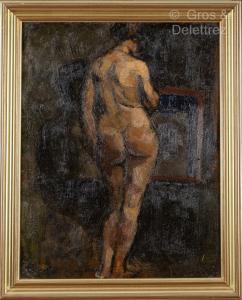 PELTIER Pierre 1900-1988,Femme nue de dos,1920,Gros-Delettrez FR 2023-10-02