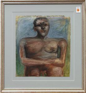 PENA Angel 1949,Hombre Precolombino,1989,Clars Auction Gallery US 2013-04-13