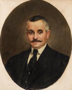 PENA Y MUNOZ Maximino 1863-1940,Retrato de caballero,1919,Duran Subastas ES 2024-01-24