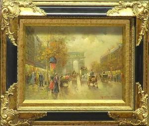 PENCKE F.G,Le Arc d'Triomphe and Boulevard de la Madeleine,Clars Auction Gallery US 2007-05-05