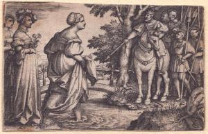 PENCZ Georg,La regina di Saba si rifiuta di attraversare il po,1532,Bertolami Fine Arts 2024-02-20