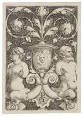 PENCZ Georg 1500-1550,Upright Ornament Panel with an Urn flanked by a Sa,1535,Christie's 2019-01-29