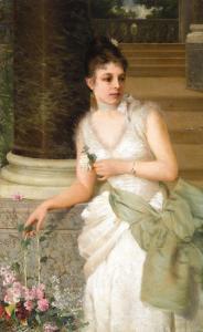 PENDINI Ugo 1853-1895,Portrait of the Artist’’’’s Wife,Palais Dorotheum AT 2015-04-23