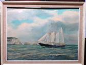 PENDREICH M J,Sailing boat off the coast,Bellmans Fine Art Auctioneers GB 2017-05-06