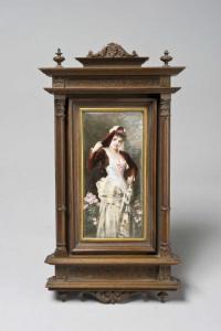 PENET Lucien 1834-1901,Femme à l'éventail,Audap-Mirabaud FR 2014-11-13