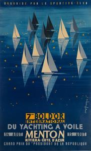 PENEVEY Georges,7ME BOL D'OR INTERNATIONAL DU YACHTING A VOILE , M,1954,Swann Galleries 2015-11-19