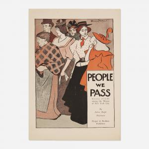 PENFIELD Edward 1866-1925,People We Pass,1896,Toomey & Co. Auctioneers US 2023-07-27