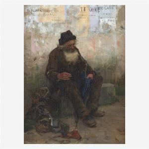 PENFOLD Frank Crawford 1849-1920,The Old Beggar,Freeman US 2020-12-08
