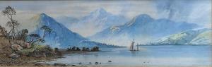 PENLEY Aaron Edwin 1826-1893,Lake and Mountains,David Lay GB 2022-09-15