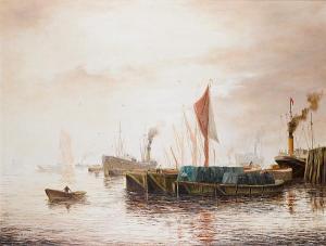 PENN J,Barges on the Mersey,Bonhams GB 2010-08-04