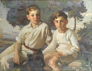 PENN William Charles,Maurice and Hugo, sons of Major and Mrs Baring,1927,Bonhams 2020-03-24
