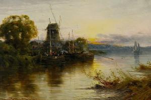 PENNELL Eugene H 1882-1890,On the Norfolk Broads,Sotheby's GB 2007-10-25