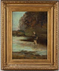 penney a.m,Fisherman in a Landscape,1895,Everard & Company US 2010-03-04