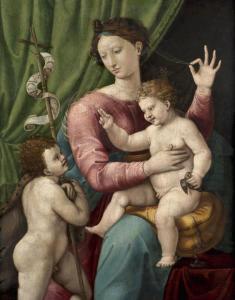 PENNI Luca 1500-1556,La Vierge à l'Enfant et le petit saint,Artcurial | Briest - Poulain - F. Tajan 2024-03-20