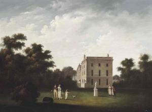 PENNINGTON John,A view of Allerton Hall, Liverpool, with elegant f,1807,Christie's GB 2014-10-30