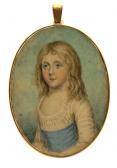 Penny J.S,Portrait miniature of a girl, half length, in a wh,1794,Woolley & Wallis 2018-03-07