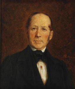 Penther Daniel 1837-1887,Portret mężczyzny,1872,Rempex PL 2018-07-11
