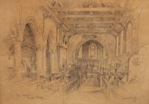 PENTON Richard Howard 1882-1960,The Chapel, Dover College fin,1906,Bamfords Auctioneers and Valuers 2020-07-16