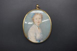 PEPIN C 1800,a bust length portrait miniature of a young lady,Stride and Son GB 2022-09-02