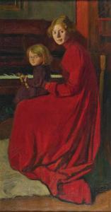Pepino Anton Josef 1863-1921,Mutter und Kind am Klavier,Palais Dorotheum AT 2023-12-21